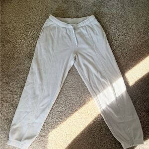 TNA blue/grey waffle knit Joggers